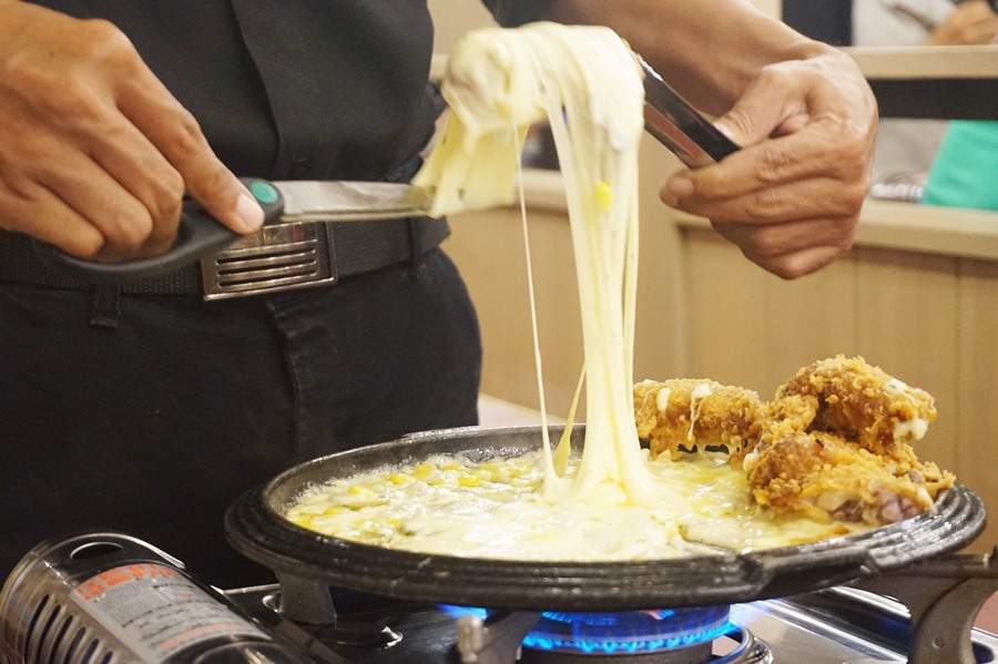 chicken wings rolling cheese, ojju menu, korean food