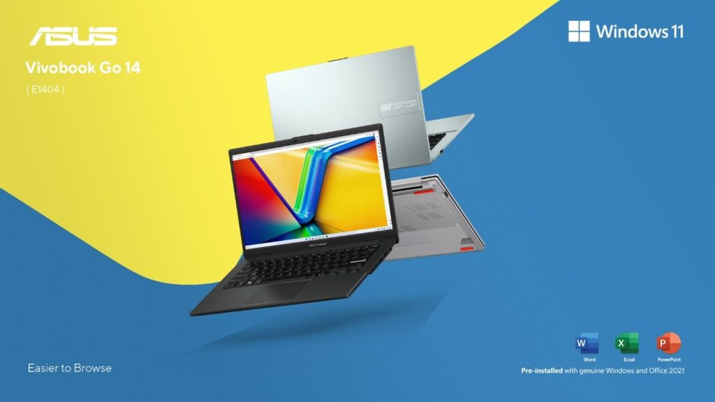 Vivobook Go 14 (E1404F), Laptop Belajar Komplit Performa Tinggi